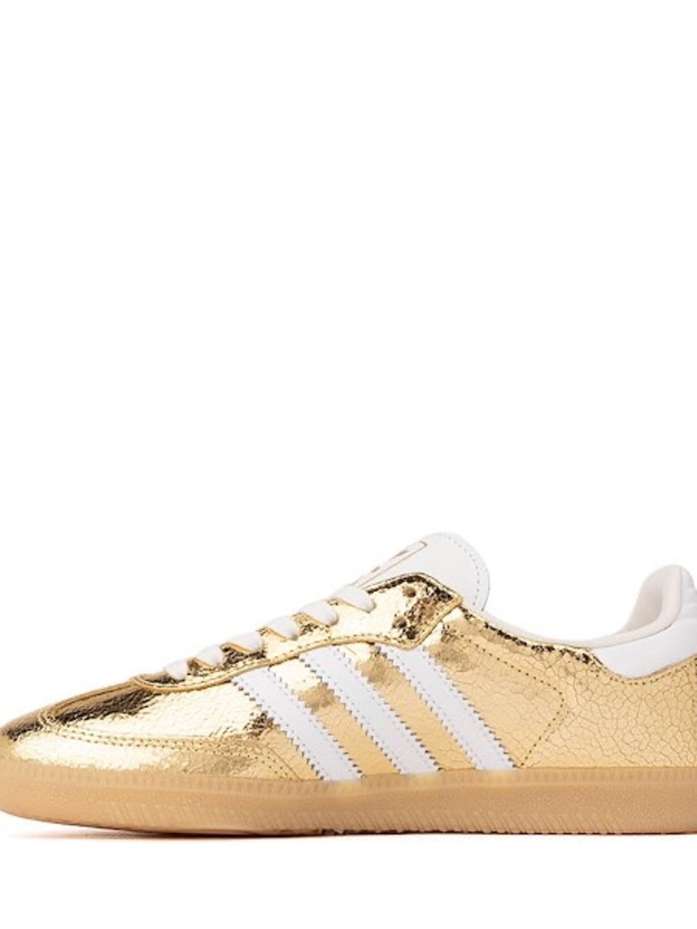 Adidas Metallic Gold Samba Sneakers - Women's - Picture 4 of 5